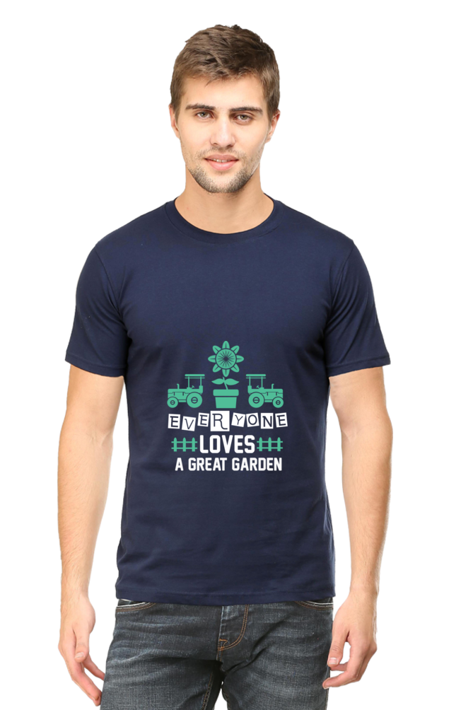 Men's Gardening Cotton Round Neck T-Shirt - great