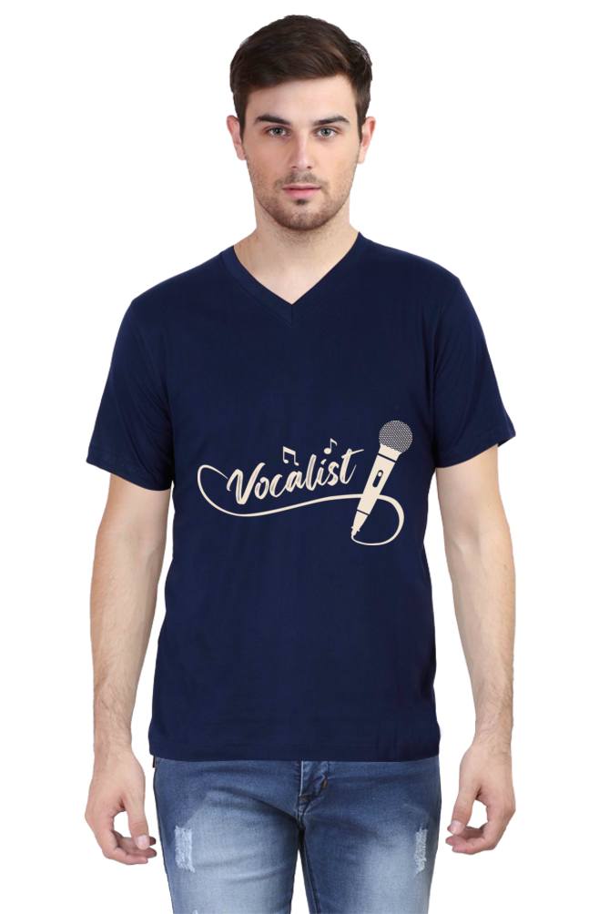 Men's V Neck T-Shirt - Vocalist