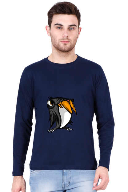 Men’s  Animal's & Monster's Full Sleeve - T Shirt - monster penguin