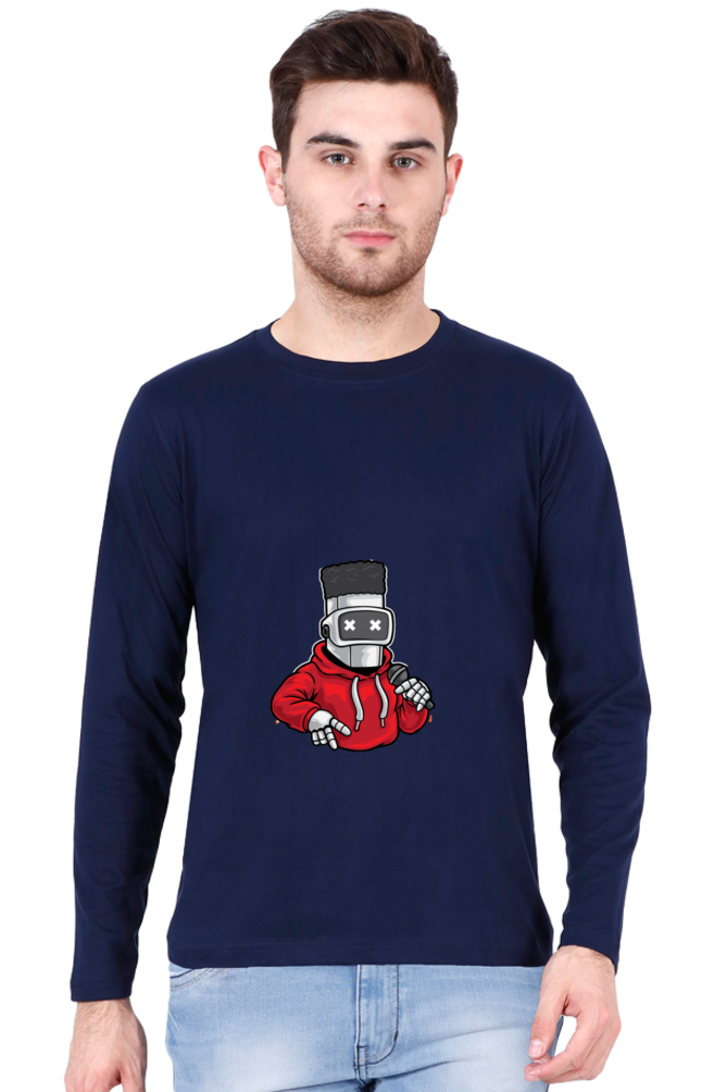 Men’s  Dance Full Sleeve - T Shirt - robot hip-hop