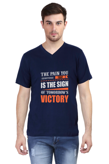 Men's V Neck T-Shirt - Tomorrow Victory