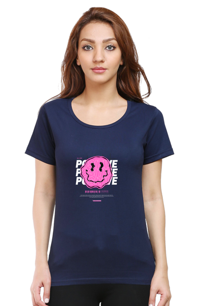 Women’s Round Neck Stones T-Shirts - Positive