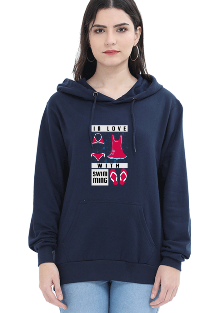 Women's Swimming Sweatshirts Hoodie - In Love