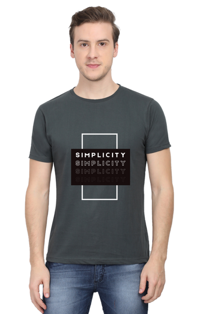 Minimalistic Unisex Cotton Round Neck T-shirt