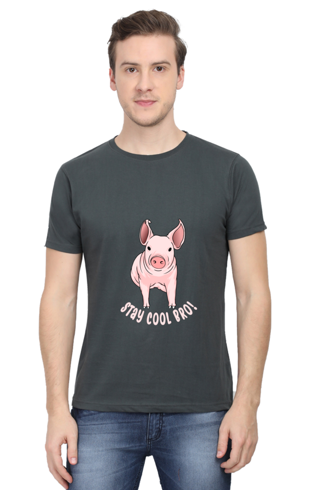 Men's Funny & Queen SVG Round Neck T-Shirt - cool