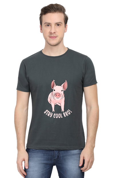 Men's Funny & Queen SVG Round Neck T-Shirt - cool