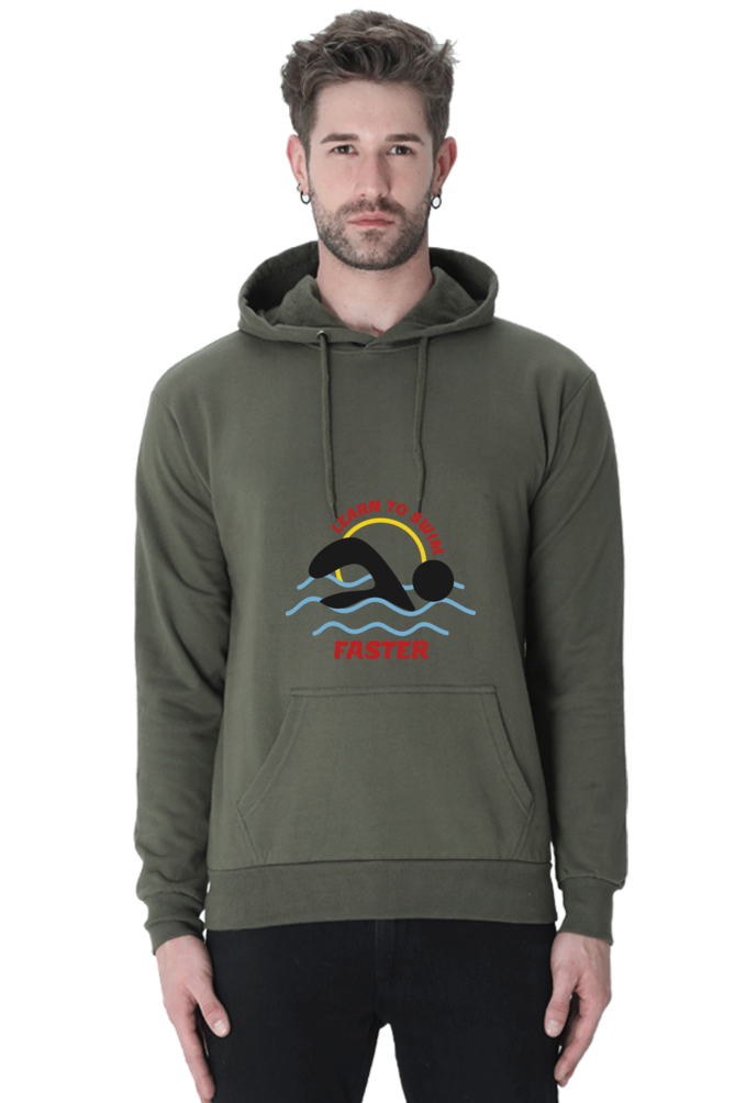 Men's  Swimming Sweatshirts Hoodie - Faster