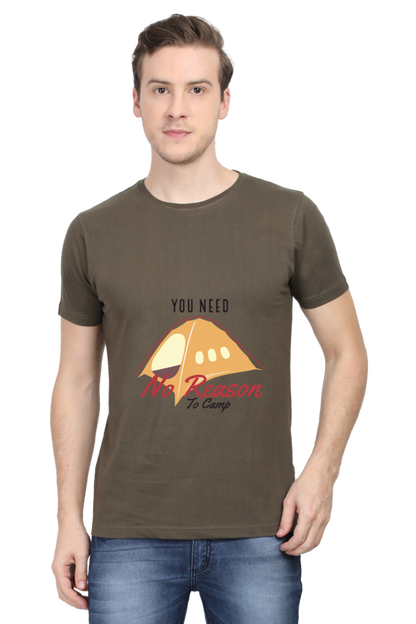 Men's Round Neck Summer T-Shirt - No Reason