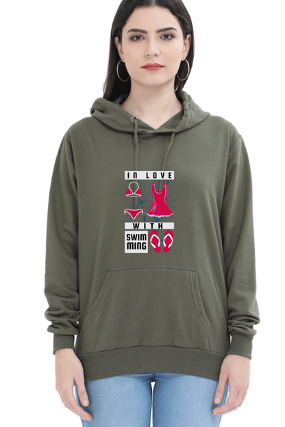 Women's Swimming Sweatshirts Hoodie - In Love