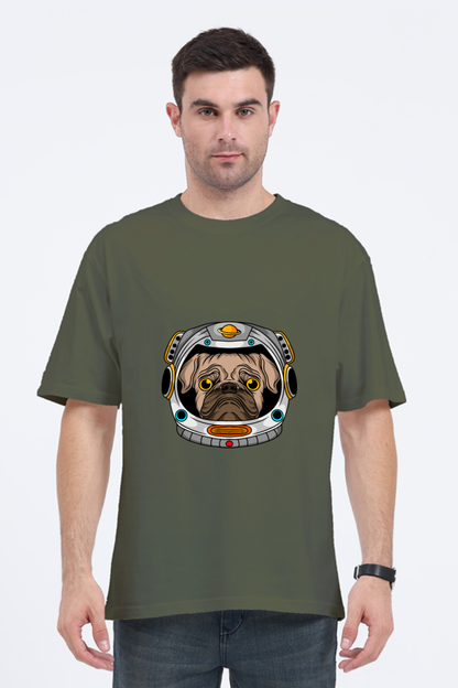 Men Animal's & Monster's  Oversized Classic T Shirt  -  helmet dog