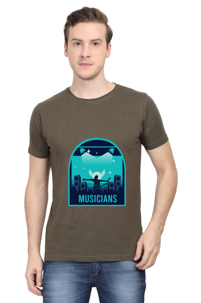 Music Unisex Cotton Round Neck T-shirt - Musicians