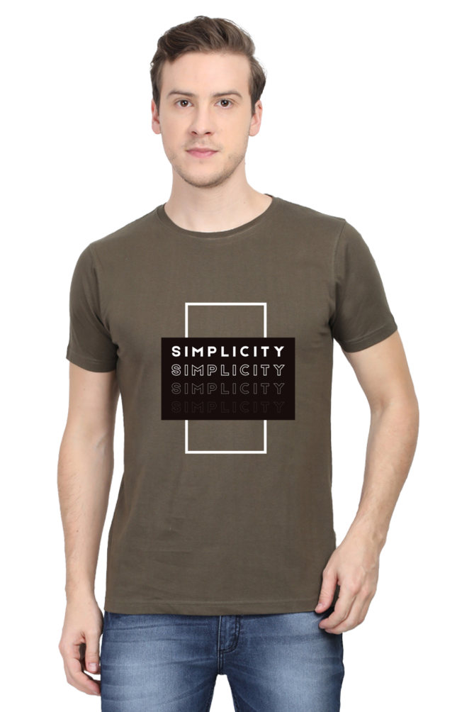 Minimalistic Unisex Cotton Round Neck T-shirt