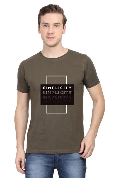Minimalistic Unisex Cotton Round Neck T-shirt