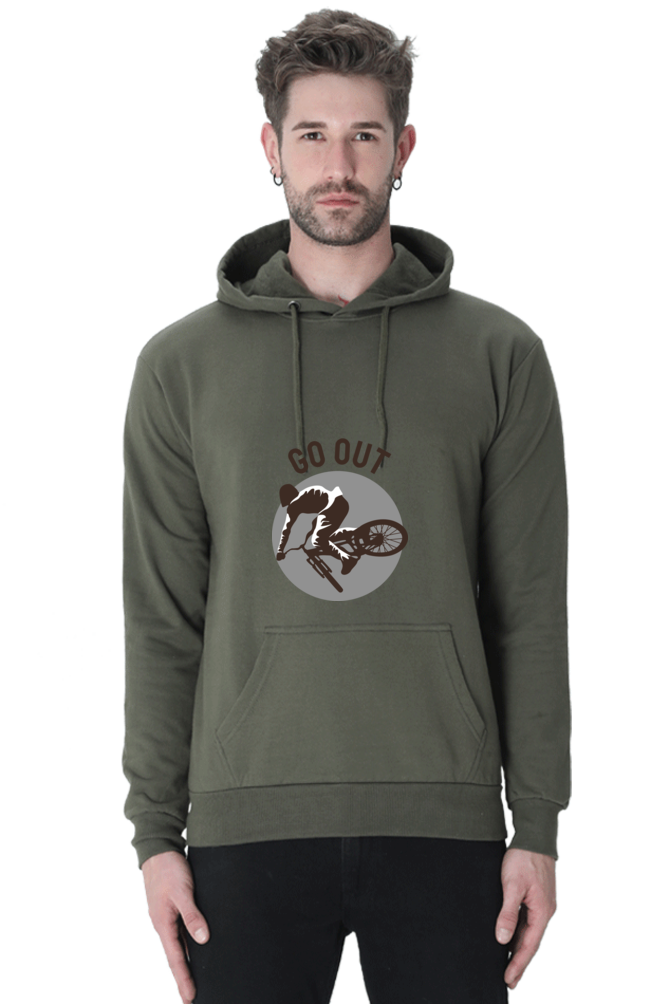 Men's  Rider Sweatshirts Hoodie - go out