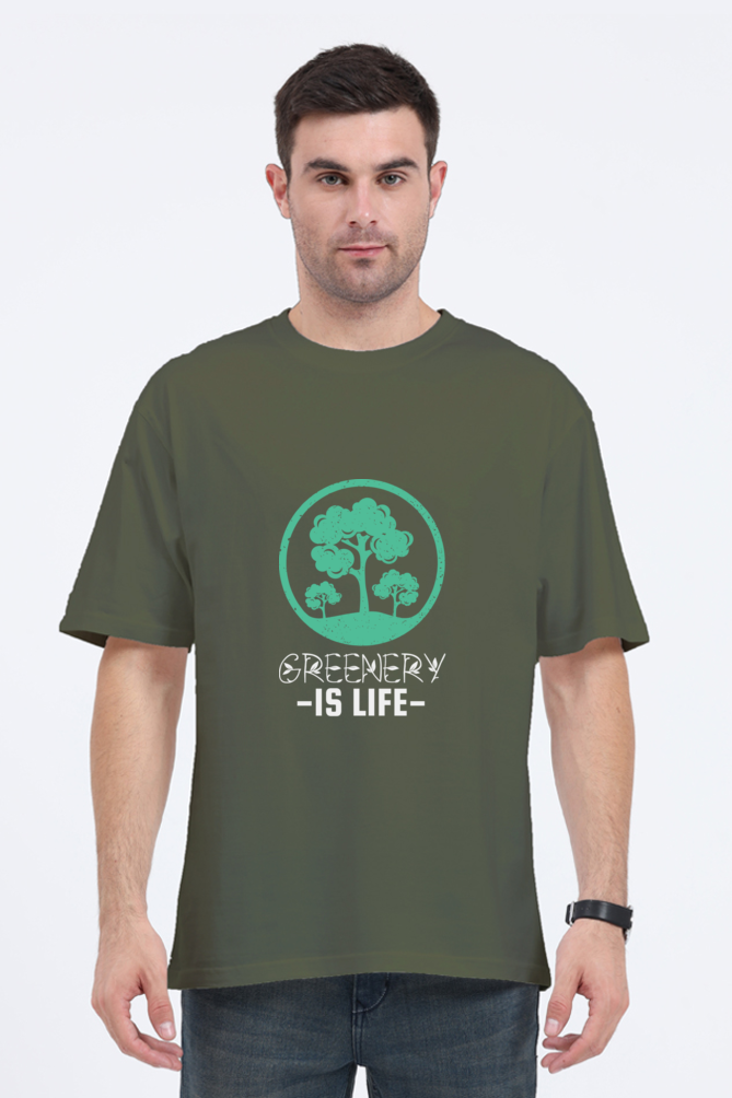 Men Gardening Oversized Classic T Shirt  - greenery