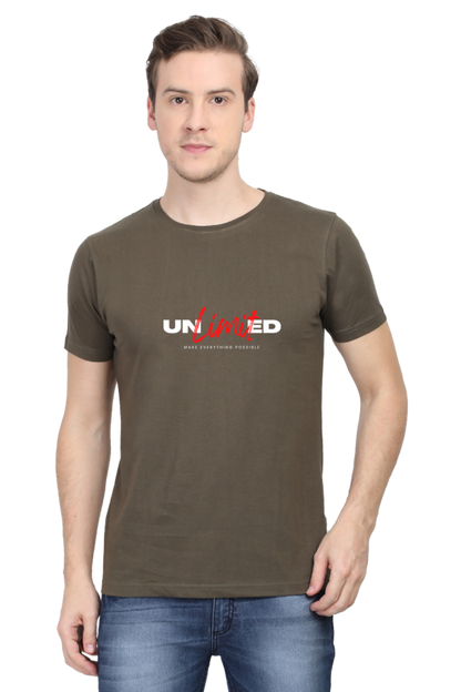 Motivational Unisex Cotton Round Neck T-shirt