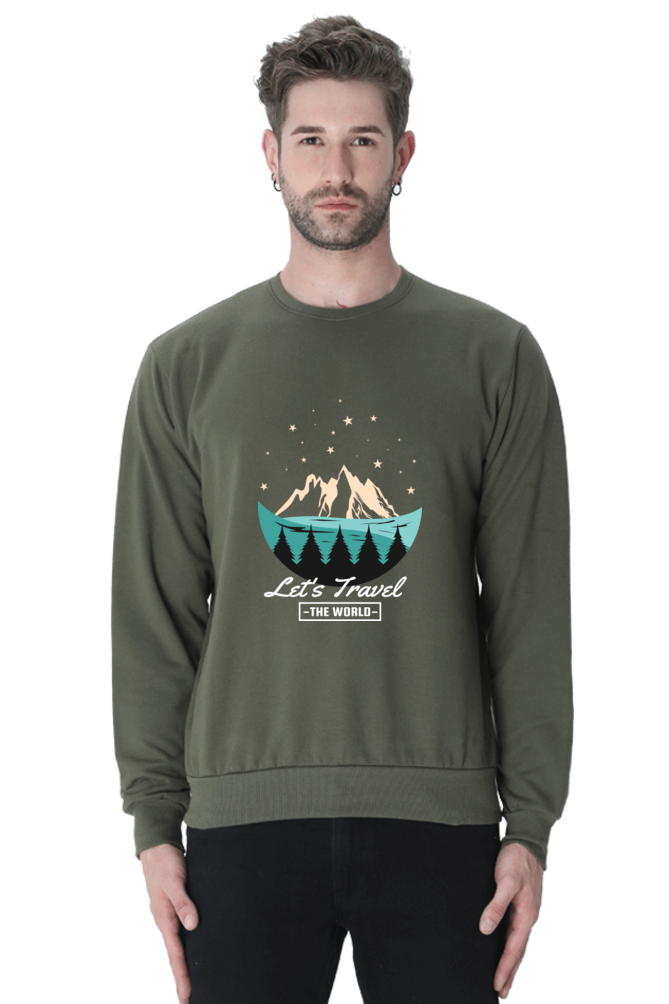 Men Adventure Sweatshirt - let's travel