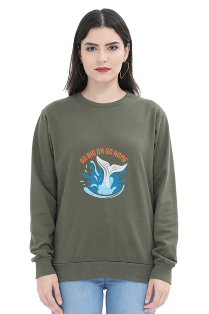 Women Swimming Sweatshirt - Go Home