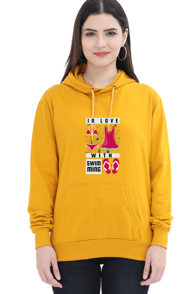 Women's Swimming Sweatshirts Hoodie - In Love