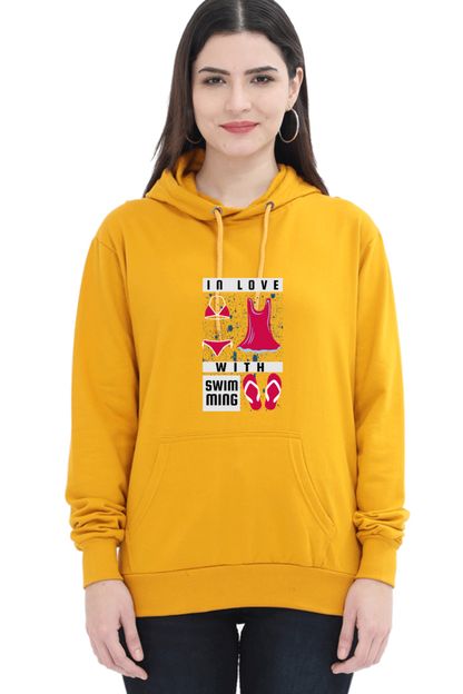 Women's Swimming Sweatshirts Hoodie - In Love