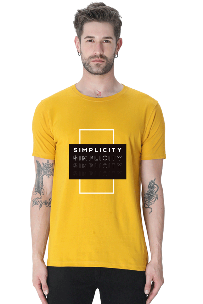 Minimalistic Unisex Cotton Round Neck T-shirt