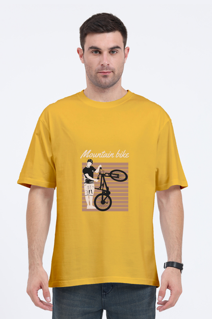 Men Rider Oversized Classic T Shirt  - mountain