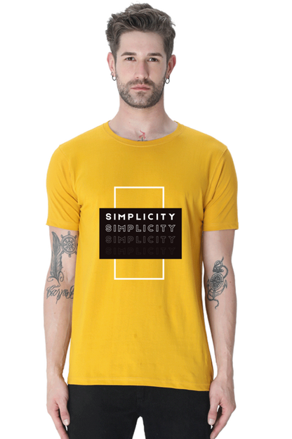 Minimalistic Unisex Cotton Round Neck T-shirt