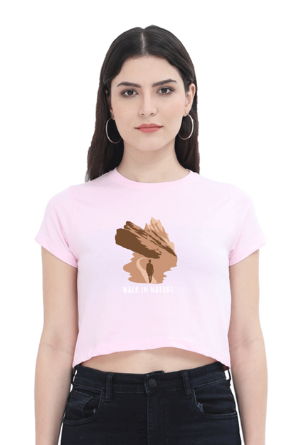 Women Adventure Crop Top - nature walk