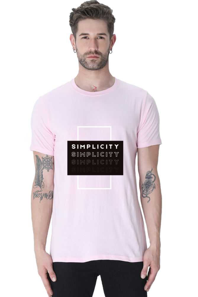 Minimalistic Unisex Cotton Round Neck T-shirt