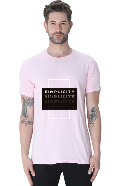 Minimalistic Unisex Cotton Round Neck T-shirt