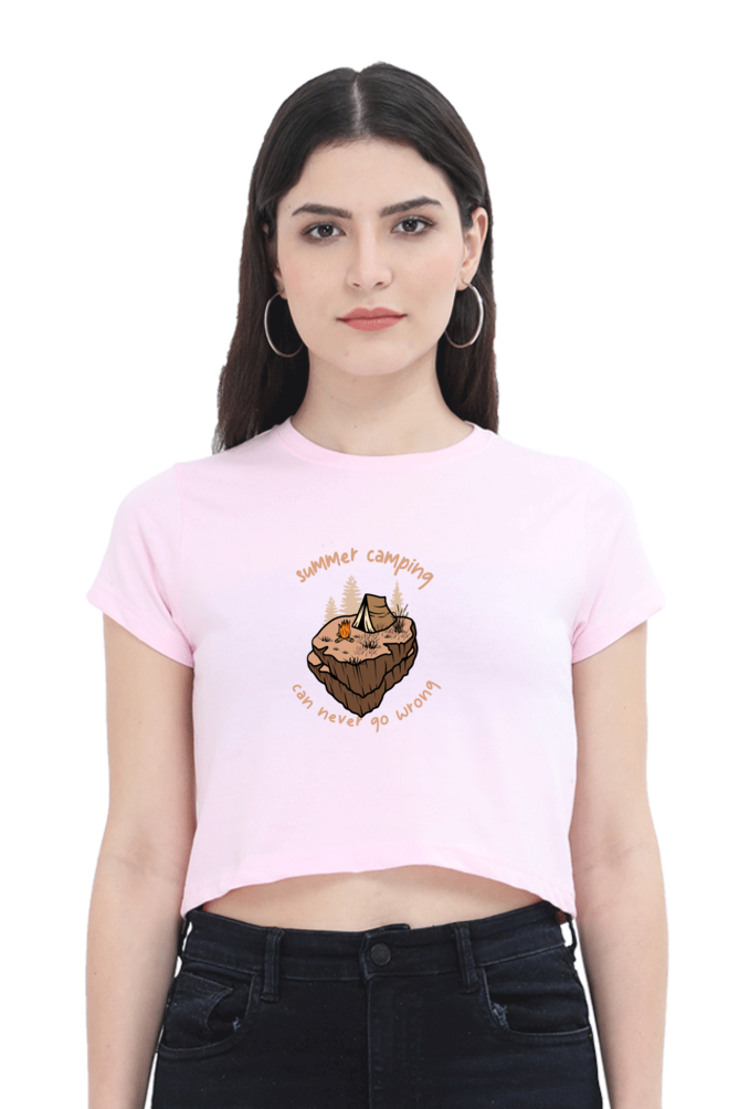 Women Adventure Crop Top - summer camp