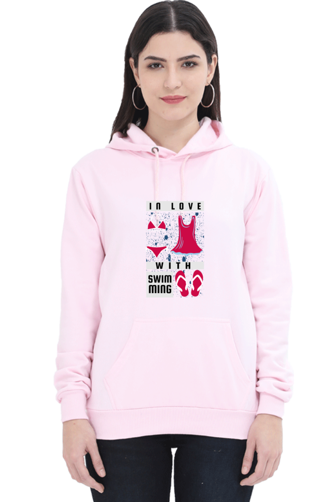 Women's Swimming Sweatshirts Hoodie - In Love