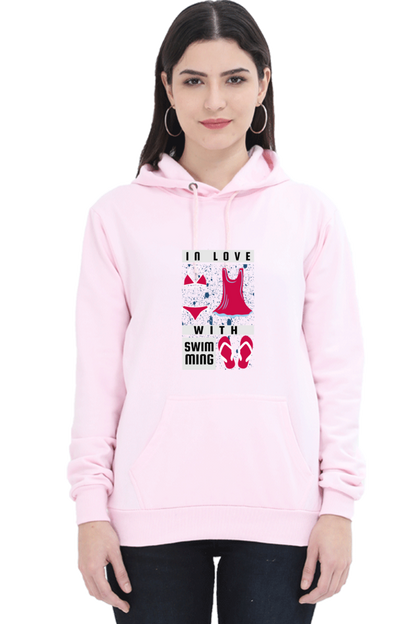 Women's Swimming Sweatshirts Hoodie - In Love