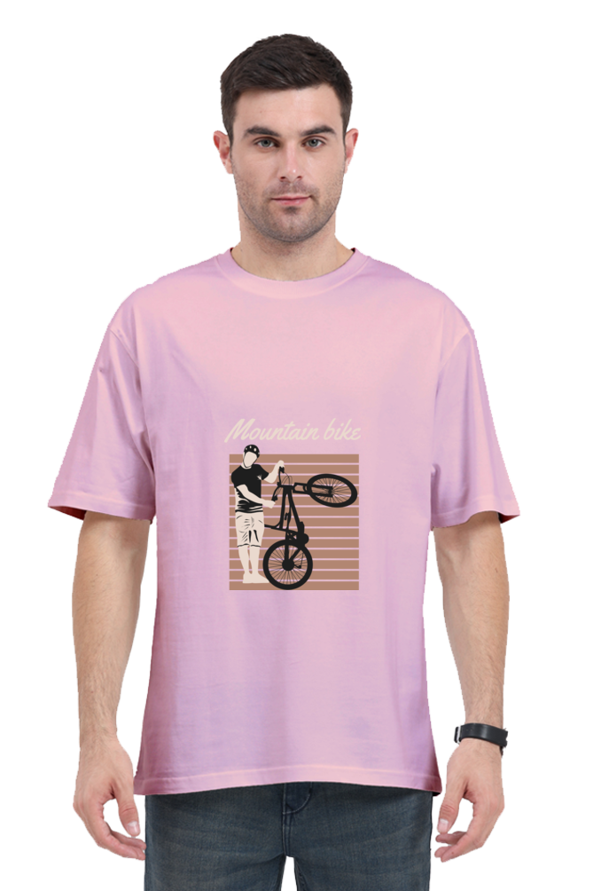 Men Rider Oversized Classic T Shirt  - mountain