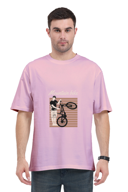 Men Rider Oversized Classic T Shirt  - mountain