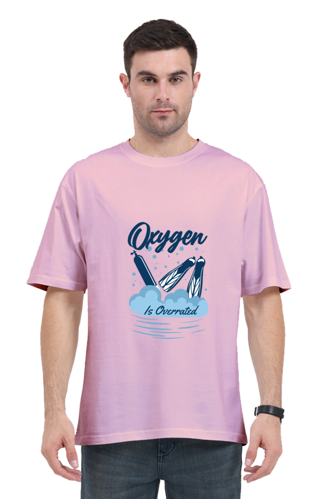 Men Swimming Oversized Classic T Shirt  - Overrated
