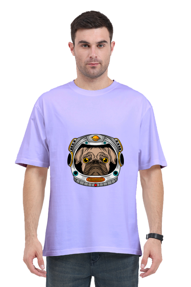 Men Animal's & Monster's  Oversized Classic T Shirt  -  helmet dog