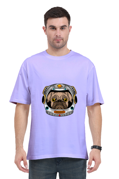 Men Animal's & Monster's  Oversized Classic T Shirt  -  helmet dog