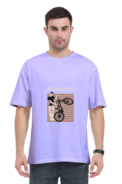 Men Rider Oversized Classic T Shirt  - mountain
