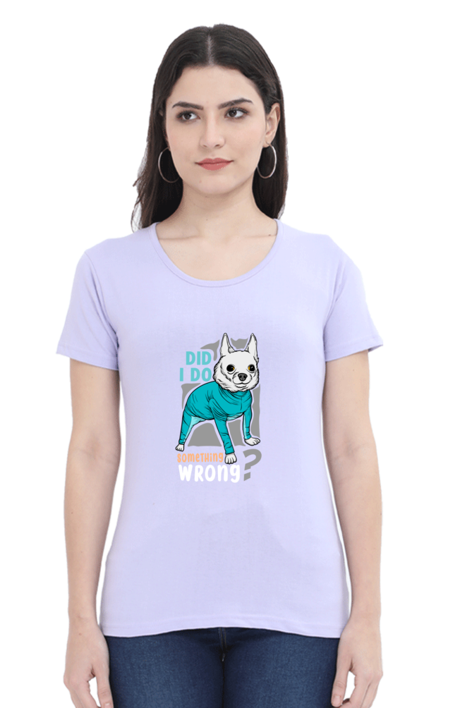 Women’s Round Neck Printed Funny & Queen SVG T-Shirts -  wrong