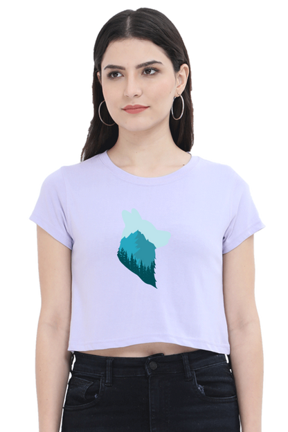 Women Adventure Crop Top - wolf
