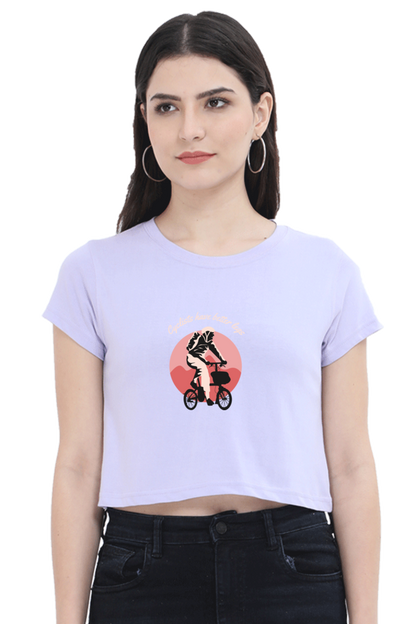 Women Rider Crop Top - cyclist