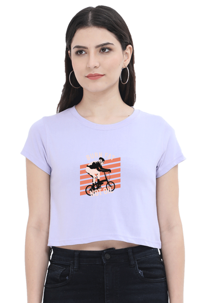 Women Rider Crop Top - burn fat