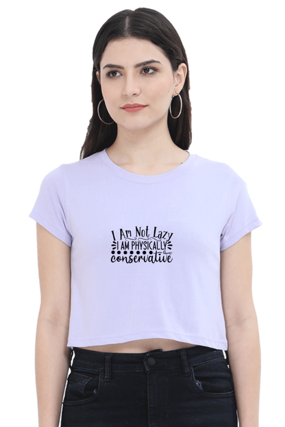 Women Funny & Queen SVG Crop Top - Conservative