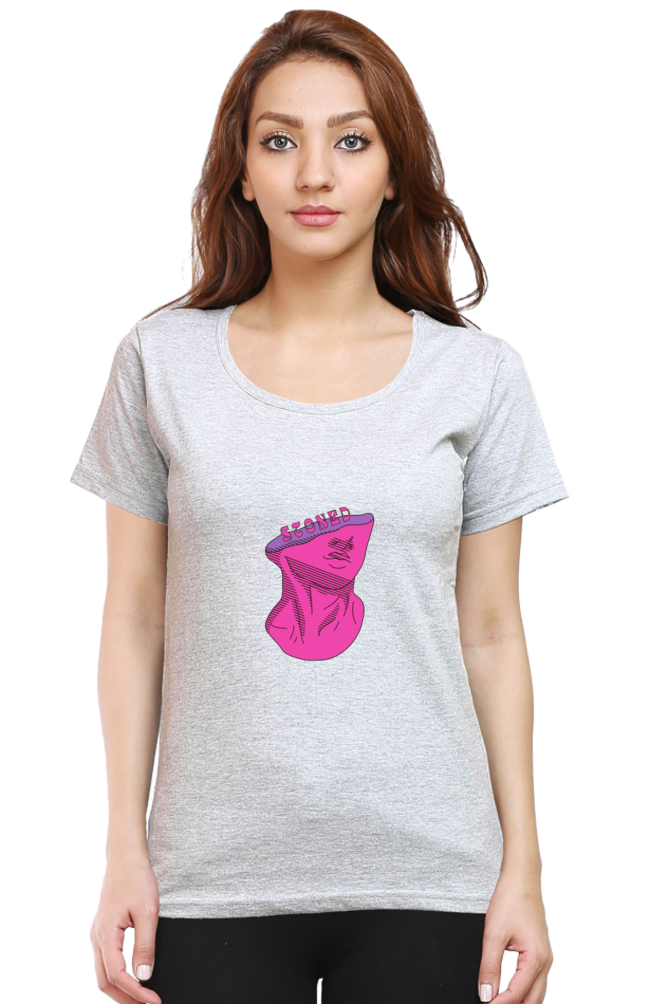 Women’s Round Neck Stones T-Shirts - Stoned Head