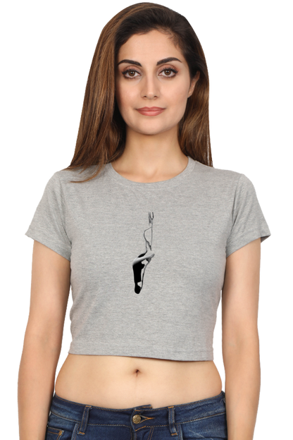 Women's Minimalistic Crop Top - Lady
