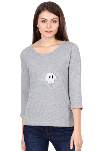 Women’s Full Sleeve T-Shirt - Irregular Face