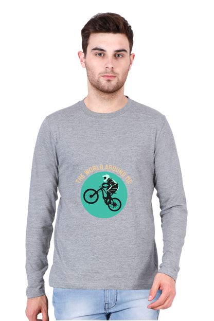 Men's BMX Full sleeve T-Shirt - world