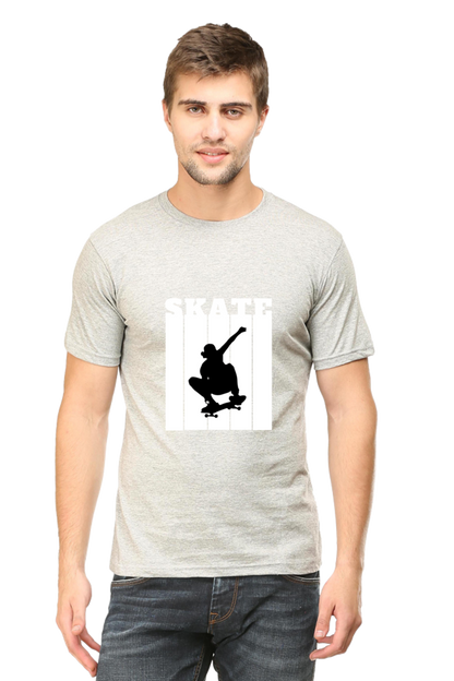 Skateboarding Unisex Cotton Round Neck T-shirt
