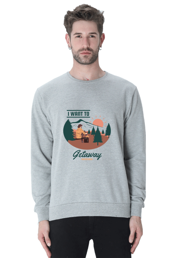 Men Adventure Sweatshirt - get away